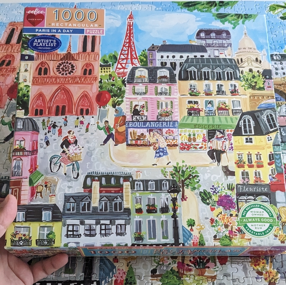 Eeboo Paris in a Day Puzzle 1000 Pieces